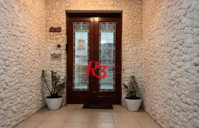 Apartamento com 3 dormitórios à venda, 117 m² por r$ 590.000,00 - gonzaga - santos/sp