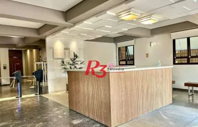 Sala, 135 m² - venda por r$ 840.000,00 ou aluguel por r$ 5.900,00/mês - gonzaga - santos/sp