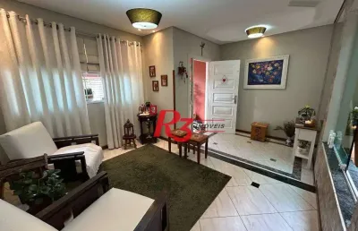 Sobrado à venda, 180 m² por r$ 1.500.000,00 - aparecida - santos/sp