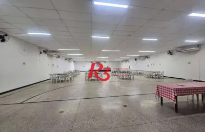 Salão para alugar, 750 m² por r$ 18.000,00/mês - campo grande - santos/sp