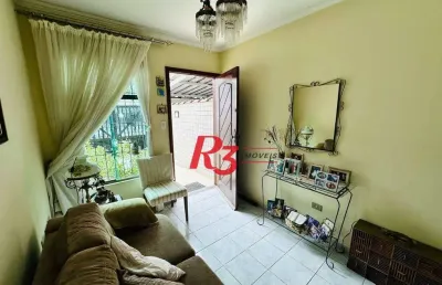 Casa sobreposta à venda 3 quartos suíte 1 vaga boqueirão santos