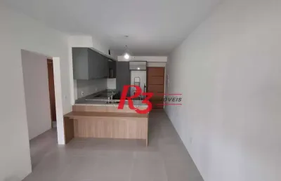 Apartamento com 2 dormitórios para alugar, 65 m² por r$ 6.300/mês - vila rica - santos/sp