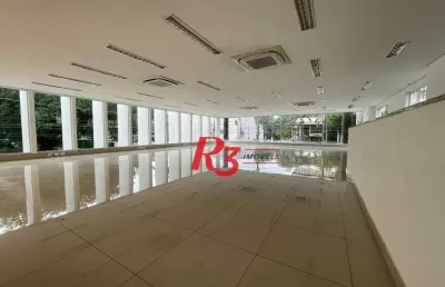 Loja para alugar, 399 m² por r$ 33.252,95/mês - vila mathias - santos/sp