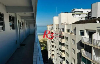 Kitnet com 1 dormitório para alugar, 35 m² por r$ 2.750,00/mês - gonzaga - santos/sp