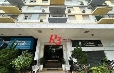Apartamento com 2 dormitórios para alugar, 90 m² por r$ 4.500,00/mês - boqueirão - santos/sp