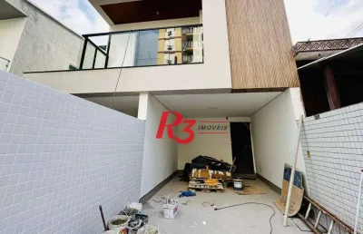 Casa com 2 dormitórios à venda, 110 m² por r$ 980.000,00 - embaré - santos/sp