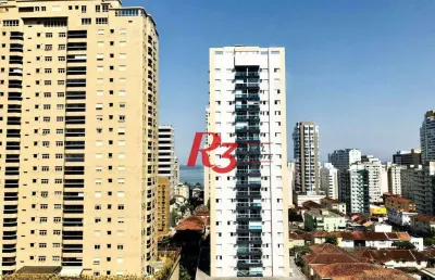 Apartamento com 3 dormitórios para alugar, 102 m² por r$ 8.000,00/mês - aparecida - santos/sp