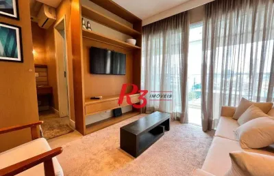 Apartamento com 1 dormitório à venda, 50 m² por r$ 635.000,00 - ponta da praia - santos/sp