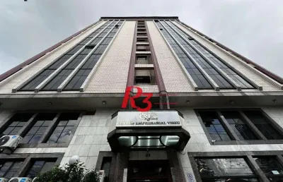Sala à venda, 43 m² por r$ 355.000,00 - embaré - santos/sp