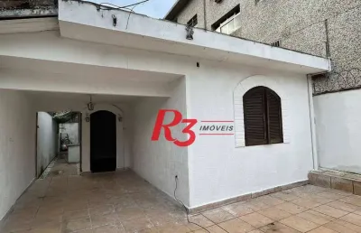 Casa com 2 dormitórios para alugar, 114 m² por r$ 3.786,00/mês - marapé - santos/sp