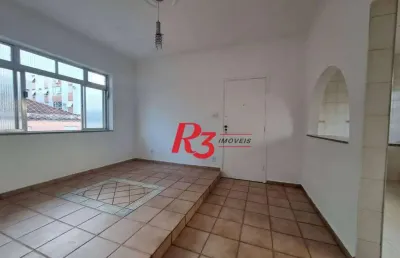 Apartamento com 2 dormitórios à venda, 60 m² por r$ 399.000,00 - pompéia - santos/sp