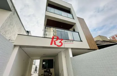 Casa à venda, 206 m² por r$ 1.980.000,00 - embaré - santos/sp