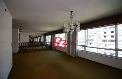 Apartamento com 4 dormitórios à venda, 312 m² por r$ 2.800.000,00 - boqueirão - santos/sp