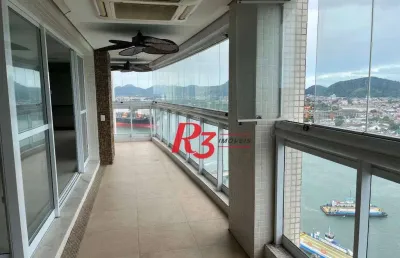Apartamento à venda, 189 m² por r$ 2.800.000,00 - ponta da praia - santos/sp