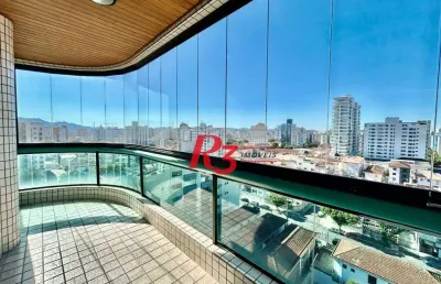 Apartamento à venda, 125 m² por r$ 890.000,00 - embaré - santos/sp