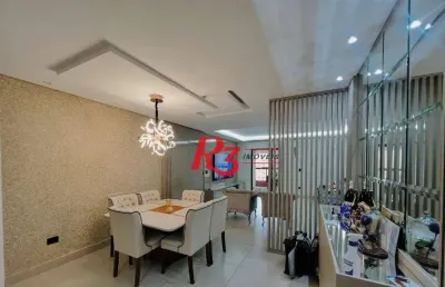 Apartamento com 3 dormitórios à venda, 145 m² por r$ 1.545.000,00 - vila guilhermina - praia grande/sp