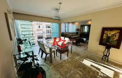 Apartamento com 4 dormitórios à venda, 184 m² por r$ 980.000,00 - ponta da praia - santos/sp