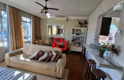Apartamento com 3 dormitórios à venda, 84 m² por r$ 285.000,00 - centro - são vicente/sp
