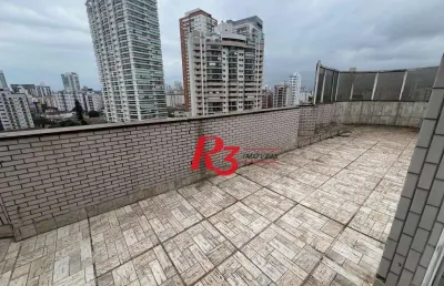 Cobertura com 3 dormitórios à venda, 422 m² por r$ 1.750.000,00 - ponta da praia - santos/sp