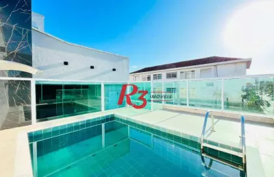 Casa com 3 dormitórios à venda, 176 m² por r$ 1.200.000,00 - boqueirão - santos/sp