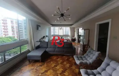 Apartamento com 4 dormitórios à venda, 300 m² por r$ 1.000.000,00 - gonzaga - santos/sp