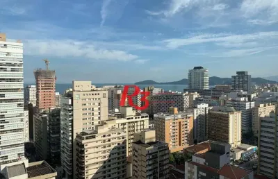 Apartamento para alugar, 180 m² por r$ 22.900,00/mês - gonzaga - santos/sp