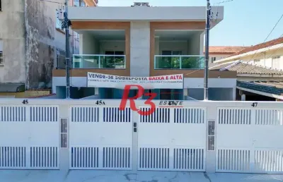 Casa com 3 suítes à venda, 115 m² por r$ 820.000 - marapé - santos/sp