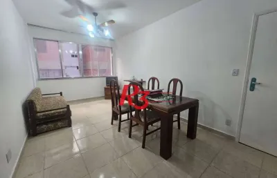 Apartamento com 3 dormitórios para alugar, 104 m² por r$ 5.500,00/mês - embaré - santos/sp