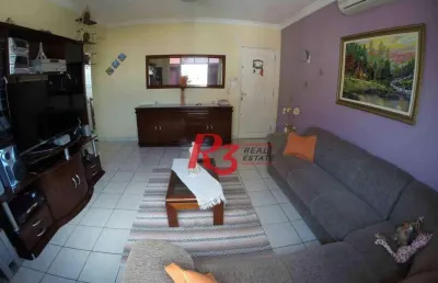 Apartamento com 2 dormitórios à venda, 107 m² por r$ 382.000,00 - macuco - santos/sp