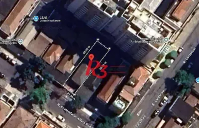 Terreno à venda, 224 m² por r$ 750.000,00 - aparecida - santos/sp