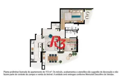 Apartamento à venda, 113 m² por r$ 1.530.000,00 - ponta da praia - santos/sp