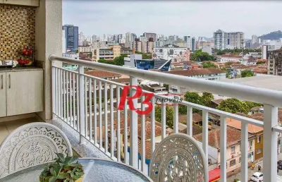 Apartamento com 2 dormitórios à venda, 70 m² por r$ 550.000,00 - vila matias - santos/sp
