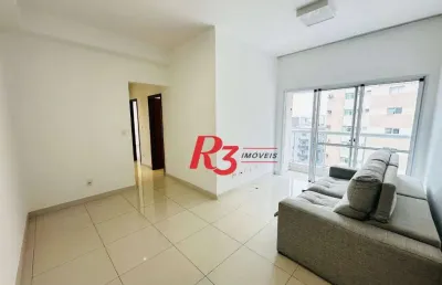 Apartamento com 3 dormitórios para alugar, 93 m² por r$ 7.465,00/mês - boqueirão - santos/sp