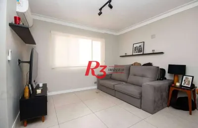 Apartamento com 2 dormitórios à venda, 94 m² por r$ 550.000,00 - embaré - santos/sp