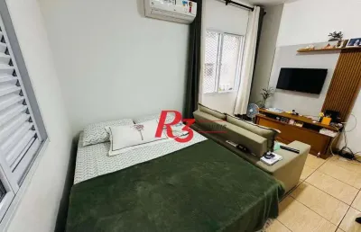 Apartamento com 1 dormitório à venda, 38 m² por r$ 300.000,00 - josé menino - santos/sp