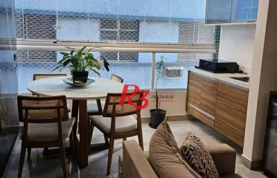 Apartamento com 3 dormitórios à venda, 108 m² por r$ 1.440.000,00 - itararé - são vicente/sp
