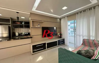 Apartamento com 2 dormitórios à venda, 75 m² por r$ 750.000,00 - josé menino - santos/sp
