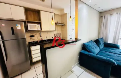 Apartamento com 2 dormitórios à venda, 64 m² por r$ 530.000,00 - marapé - santos/sp