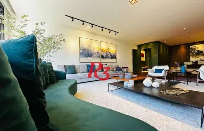 Apartamento com 4 dormitórios à venda, 238 m² por r$ 3.200.000,00 - boqueirão - santos/sp