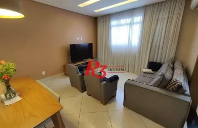 Apartamento com 3 dormitórios à venda, 110 m² por r$ 630.000,00 - campo grande - santos/sp