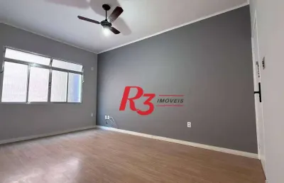 Apartamento com 2 dormitórios para alugar, 75 m² por r$ 3.500,00/mês - boqueirão - santos/sp