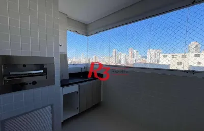 Apartamento com 2 dormitórios para alugar, 66 m² por r$ 5.454,00/mês - boqueirão - santos/sp