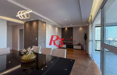 Apartamento com 3 dormitórios, 150 m² - venda por r$ 1.980.000,00 ou aluguel por r$ 13.000,00/mês - embaré - santos/sp