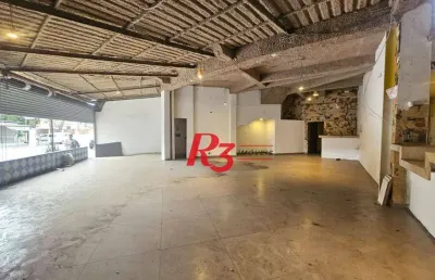 Loja para alugar, 400 m² por r$ 9.500,00/mês - marapé - santos/sp