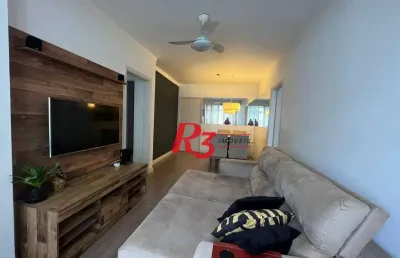 Apartamento com 1 dormitório para alugar, 60 m² por r$ 3.400,00/mês - gonzaguinha - são vicente/sp