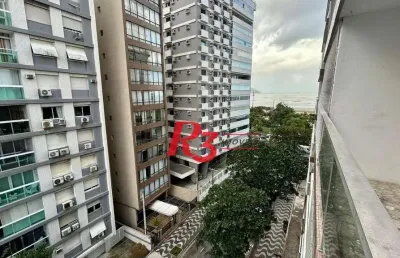 Apartamento com 2 dormitórios para alugar, 92 m² por r$ 4.500,00/mês - gonzaga - santos/sp