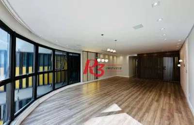 Apartamento com 4 dormitórios à venda, 236 m² por r$ 1.700.000,00 - boqueirão - santos/sp