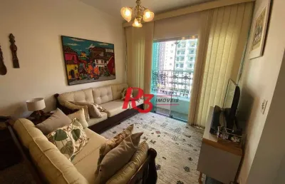 Apartamento com 2 dormitórios à venda, 70 m² por r$ 350.000,00 - itararé - são vicente/sp