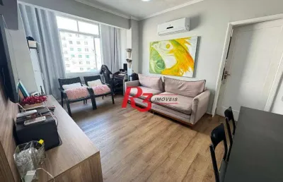 Apartamento com 1 dormitório à venda, 60 m² por r$ 450.000,00 - josé menino - santos/sp
