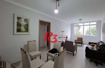 Apartamento com 2 dormitórios à venda, 98 m² por r$ 680.000,00 - pompéia - santos/sp